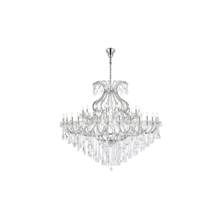 Chrome 49 Light Chandelier from the Maria Theresa Collection