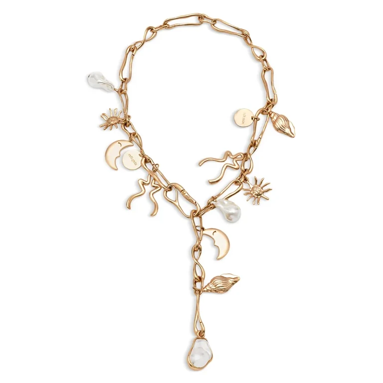 Cult Gaia Astrid Mixed Charm Adjustable Necklace, 22