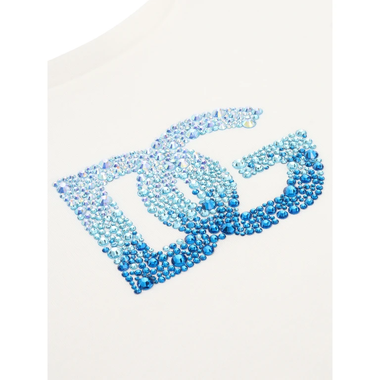 Dolce & Gabbana Junior T-Shirt Multicolor Cotton Short Sleeves