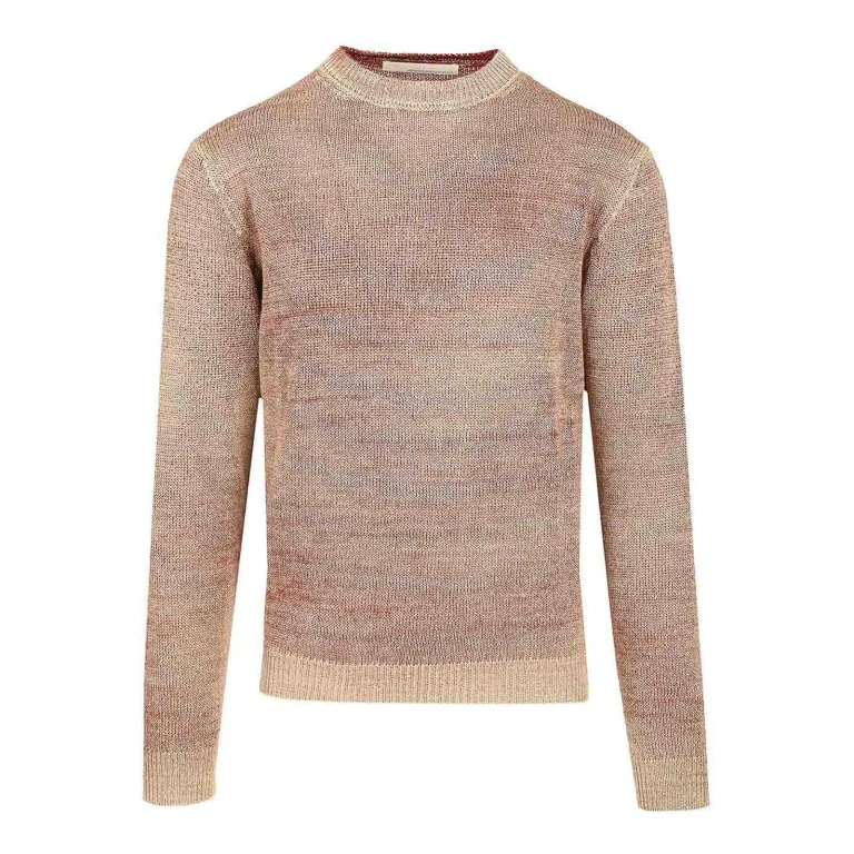 Original Vintage Style Pull Col Rond - Rouge