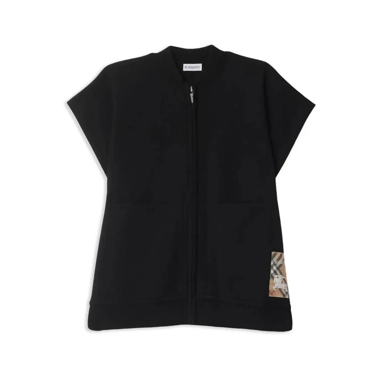 Burberry Pull Col Rond - Noir