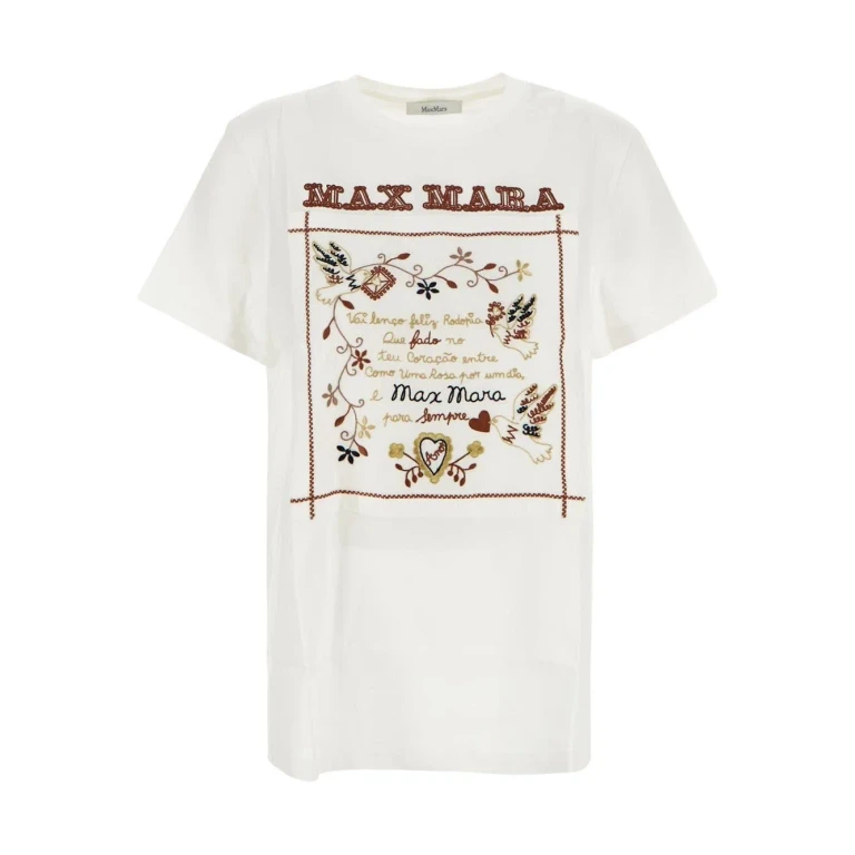 Max Mara 刺繍入りTシャツ