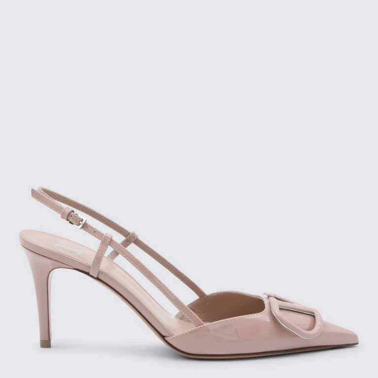 Valentino Garavani Rose Cannelle Leather Vlogo Signature Pumps