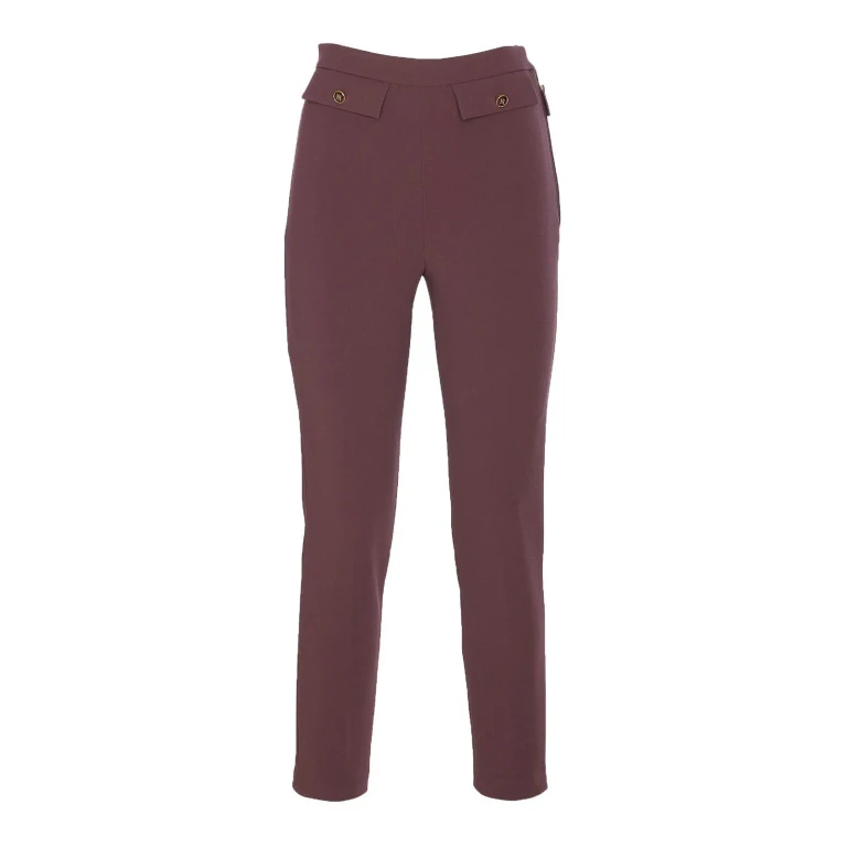 Elisabetta Franchi Pantalons Décontractés - Rouge
