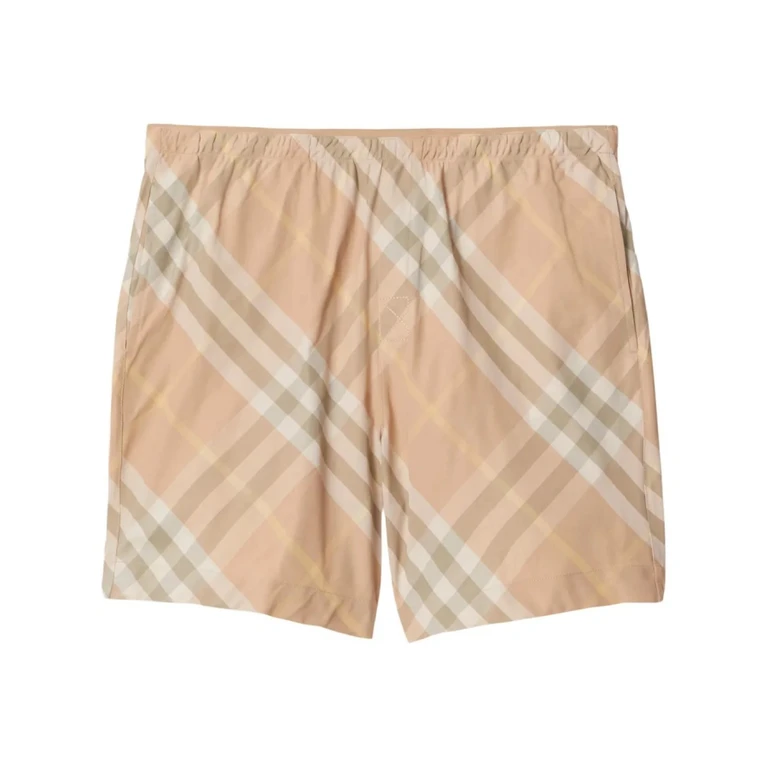 Burberry Check Pattern Swim Shorts