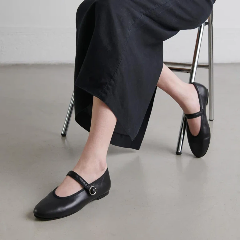 Ballerines Deesse Cuir Ecru