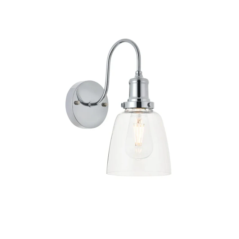 Chrome One Light Wall Sconce from the Felicity Collection