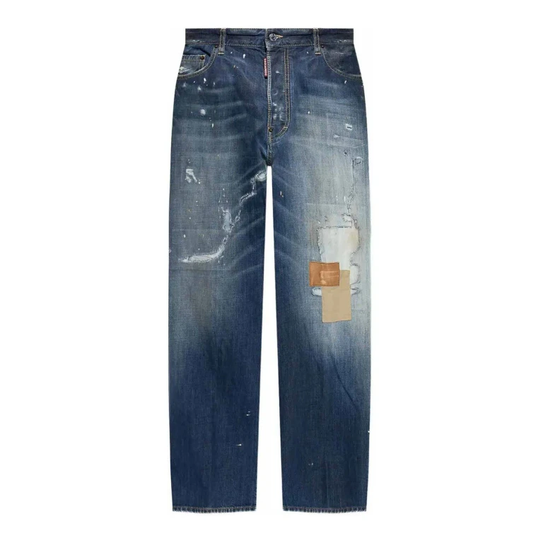 Dsquared2 Jean Droit - Bleu Foncé