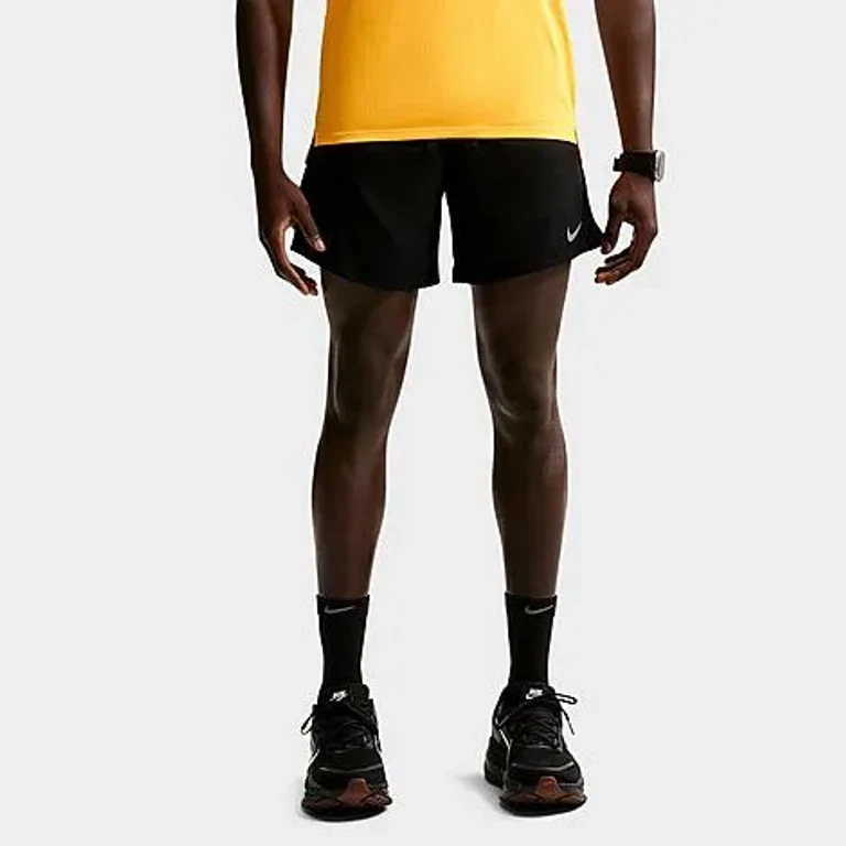 Nike Men's Stride Dri-FIT 2-in-1 7" Running Shorts in Black Size: Small