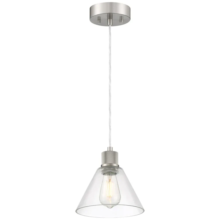 Brushed Steel LED Pendant from the Port Nine Martini Collection