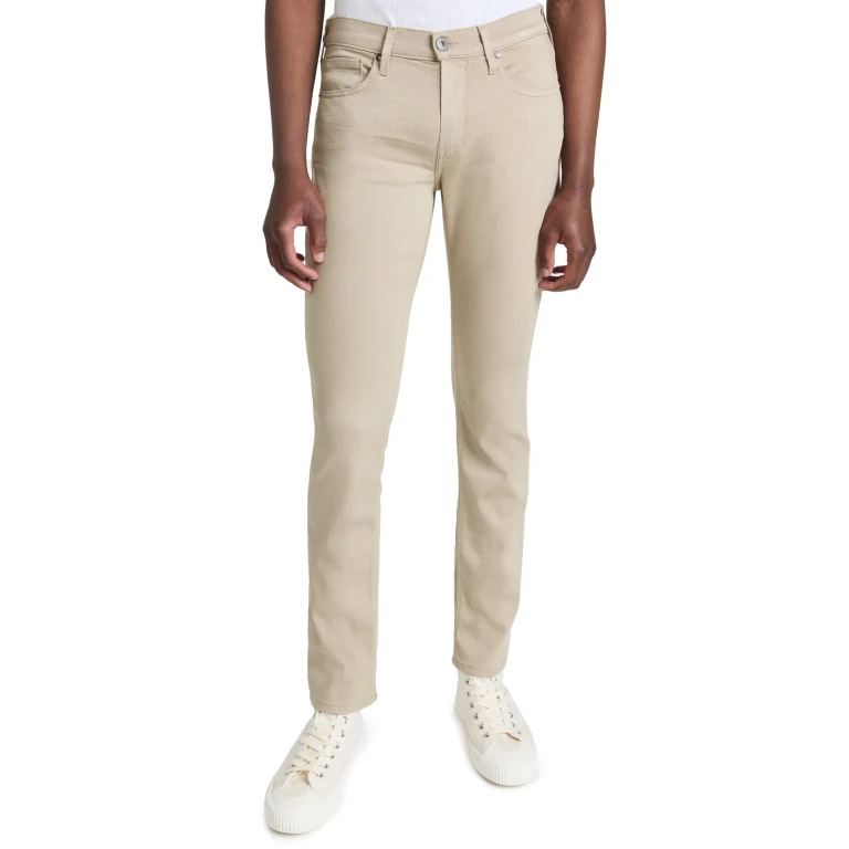 PAIGE Federal Transcend Slim Straight Jeans Toasted Almond 36