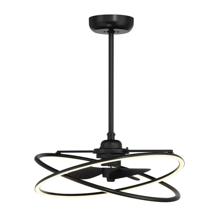 Matte Black LED Fandelier from the Dorado Collection