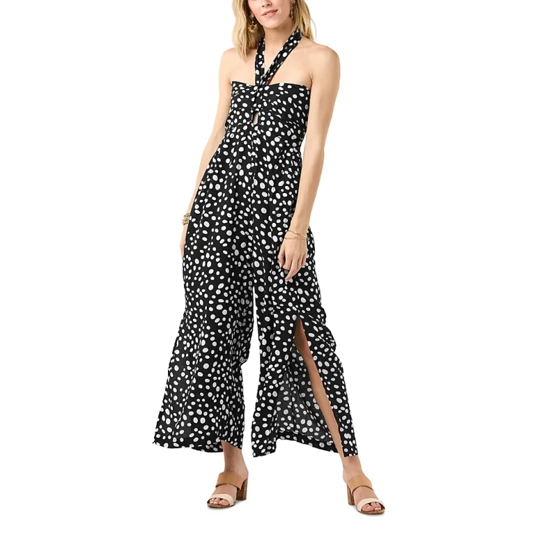 Tiare Hawaii Liv Halter Cut Out Slim Fit Jumpsuit