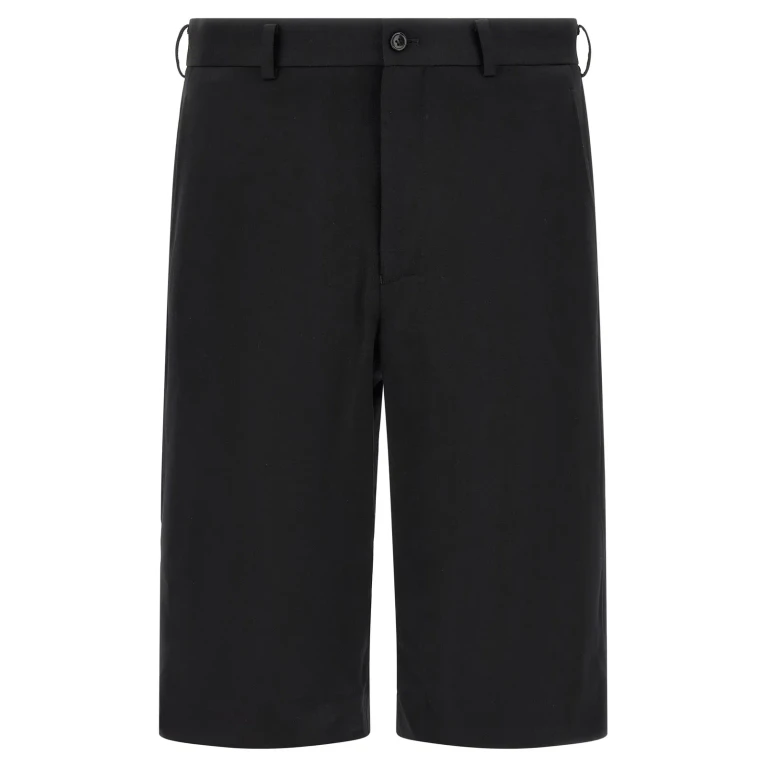 Knee-Length Polyester Crêpe Chino Shorts (FQP502S262)