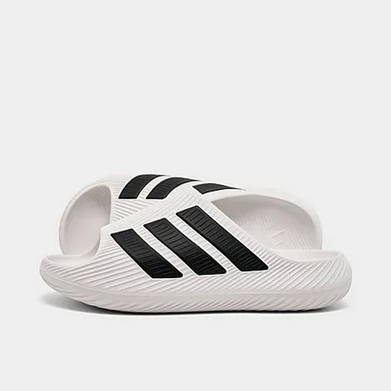 adidas Men's Purechill Slide Sandals in Core White/Core Black Size: 7.0