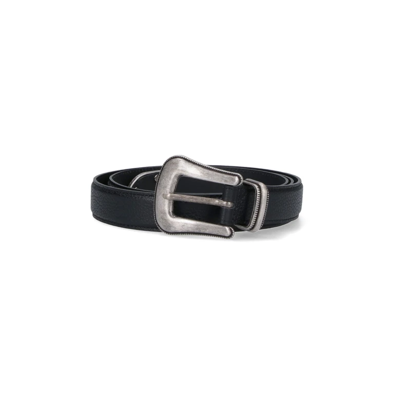 TONYWACK Belts Black Cow Leather - Men