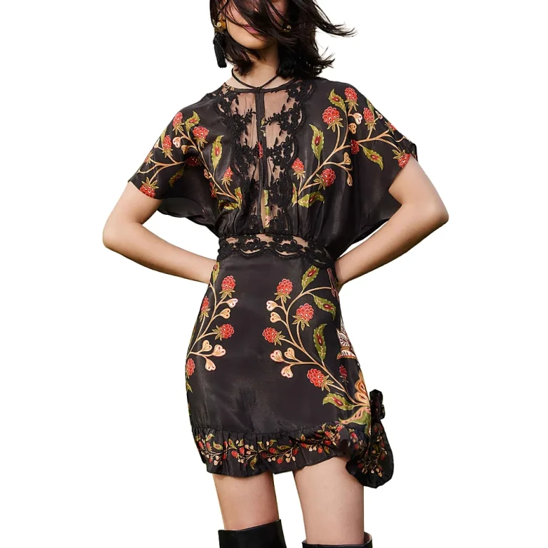 Farm Rio Berry Garden Mini Dress