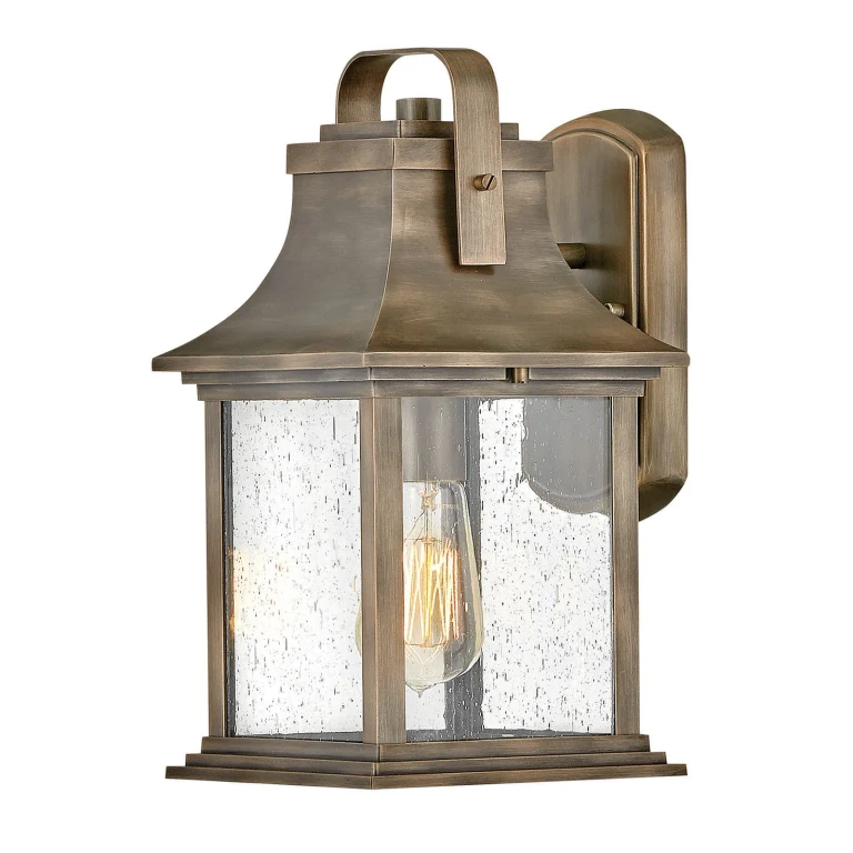 Burnished Bronze LED Outdoor Lantern from the Grant Collection