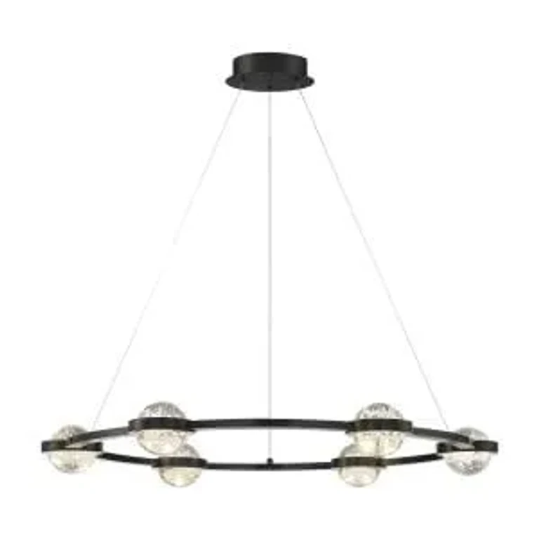 Black LED Chandelier from the Circolo Collection