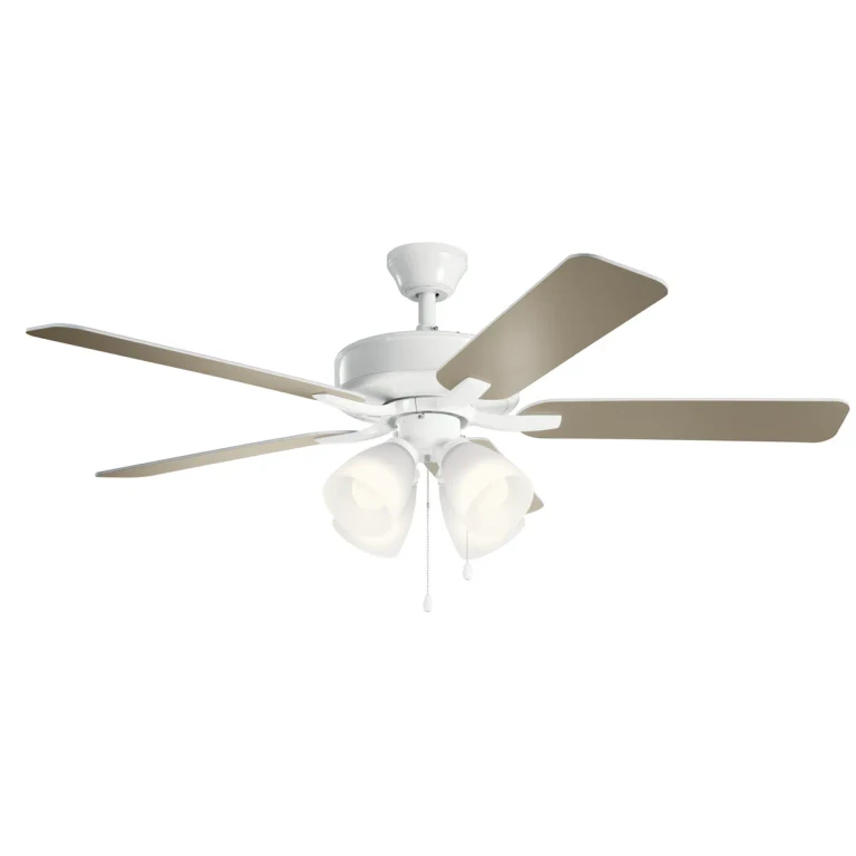 Basics Pro Premier 4-Light 52" Indoor Ceiling Fan in White