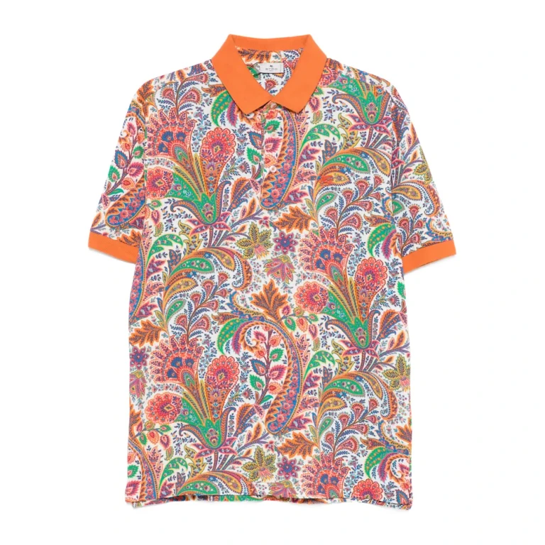 Etro Paisley-print Polo Shirt