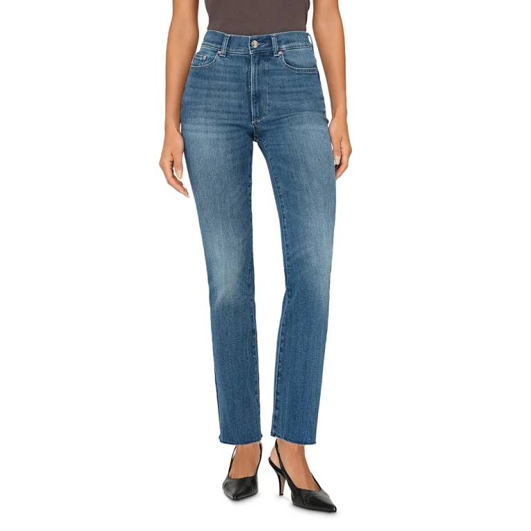 DL1961 Halle Instasculpt High Rise Straight Leg Jeans in Palm Springs