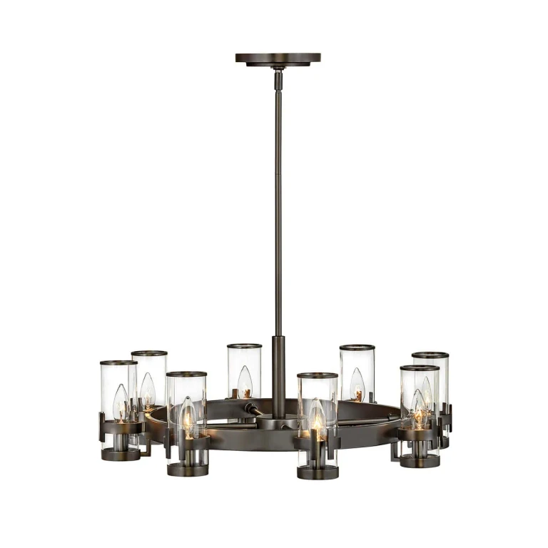Black Oxide LED Chandelier from the Reeve Collection
