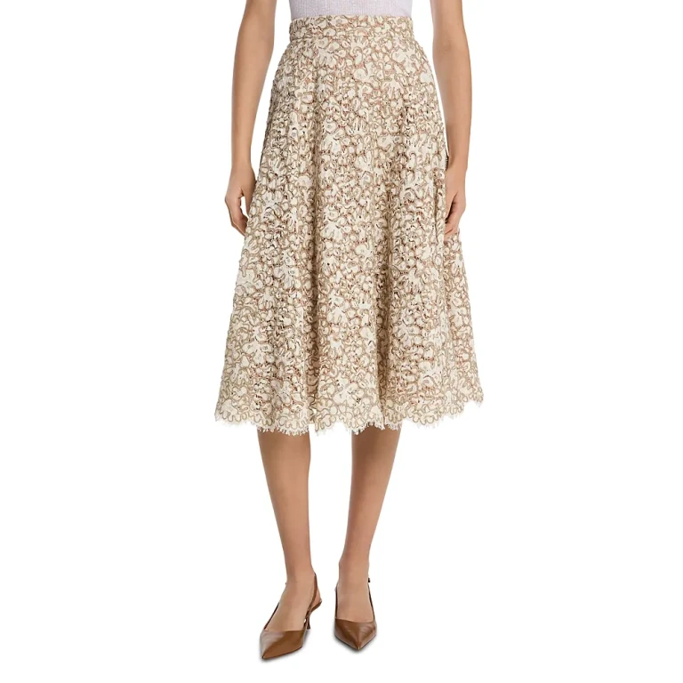 Michael Kors Collection Rope Lace Circle Skirt