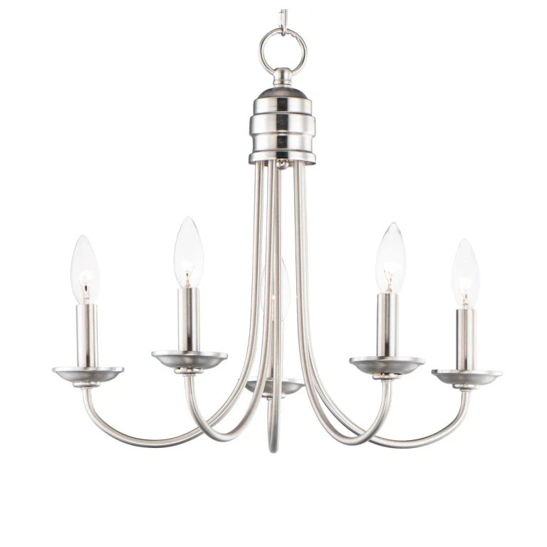 Maxim Logan 5-Light Pendant Light in Satin Nickel - 10345SN