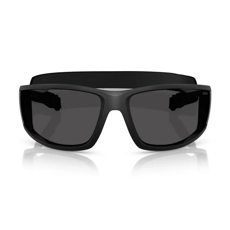 Prada Linea Rossa Darl Grey Wrap Mens Sunglasses PS A04S 1BO5S0 85