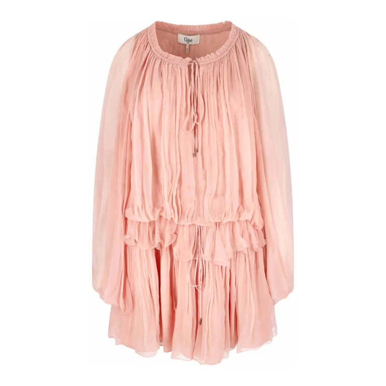 Chloe' Robe Courte - Couleur Chair