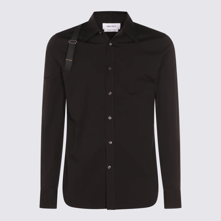 Alexander McQueen Shirts Black _co Ea - Men