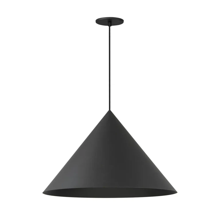 Black LED Pendant from the Pitch Collection