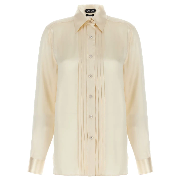 Tom Ford Pleated Plastron Shirt