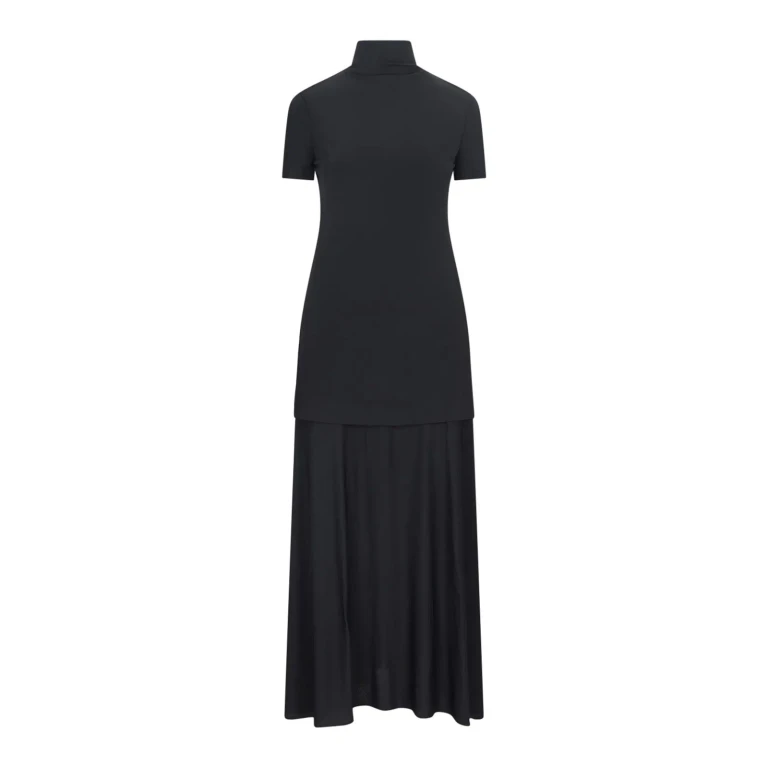 Jil Sander Robe Au Genou - Noir