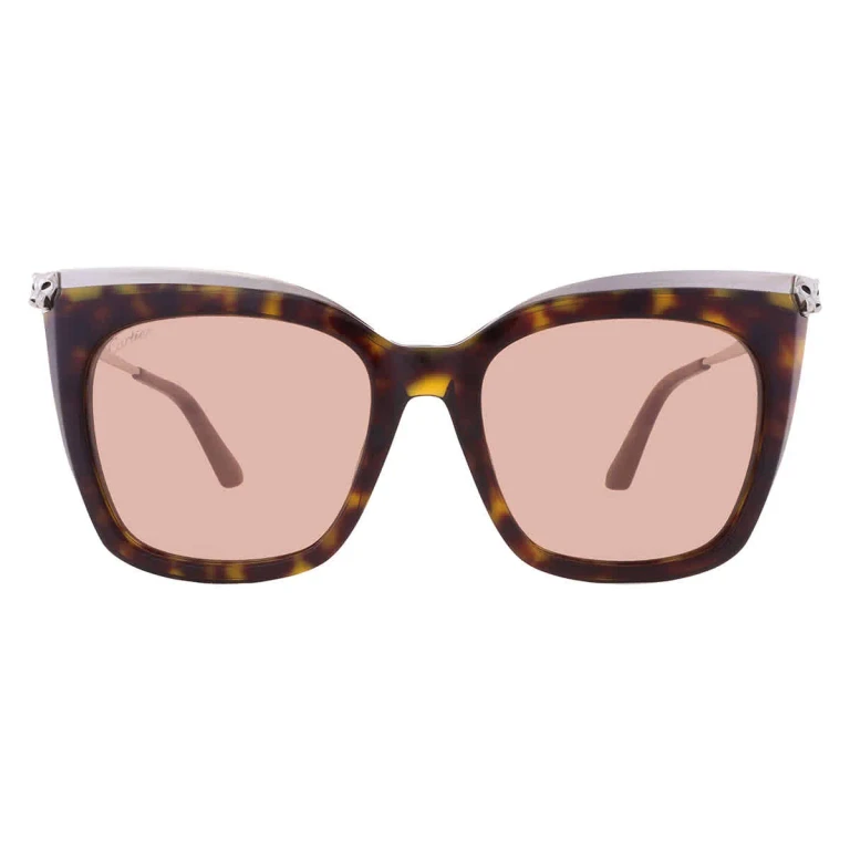 Cartier Panthere de Cartier Violet Cat Eye Ladies Sunglasses CT0030S 002 53