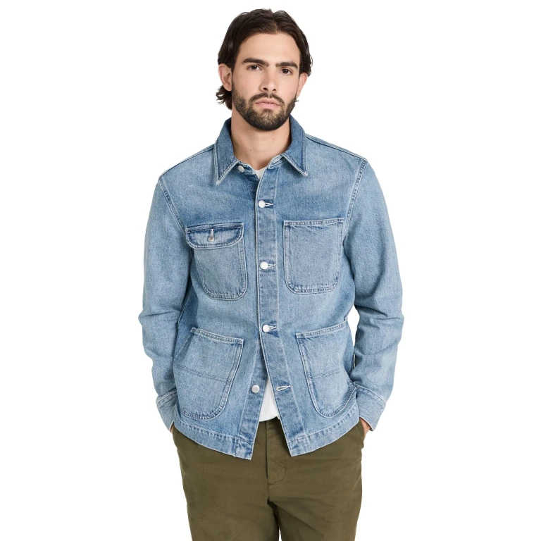 Alex Mill Work Jacket in Vintage Wash Denim Vintage Wash S