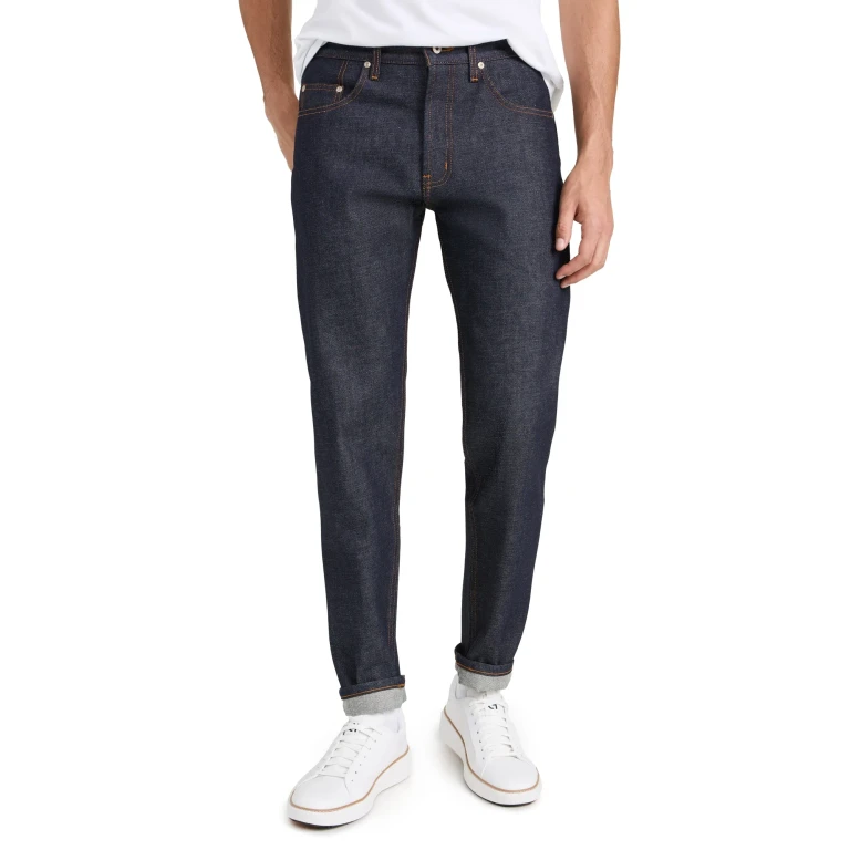 Naked & Famous Denim Easy Guy Dirty Fade Selvedge Jeans Indigo/White 29