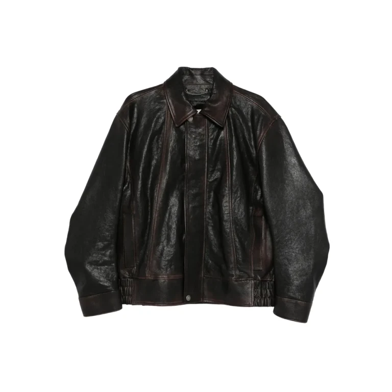 Chaqueta Bomber de piel Nappa Golden Goose