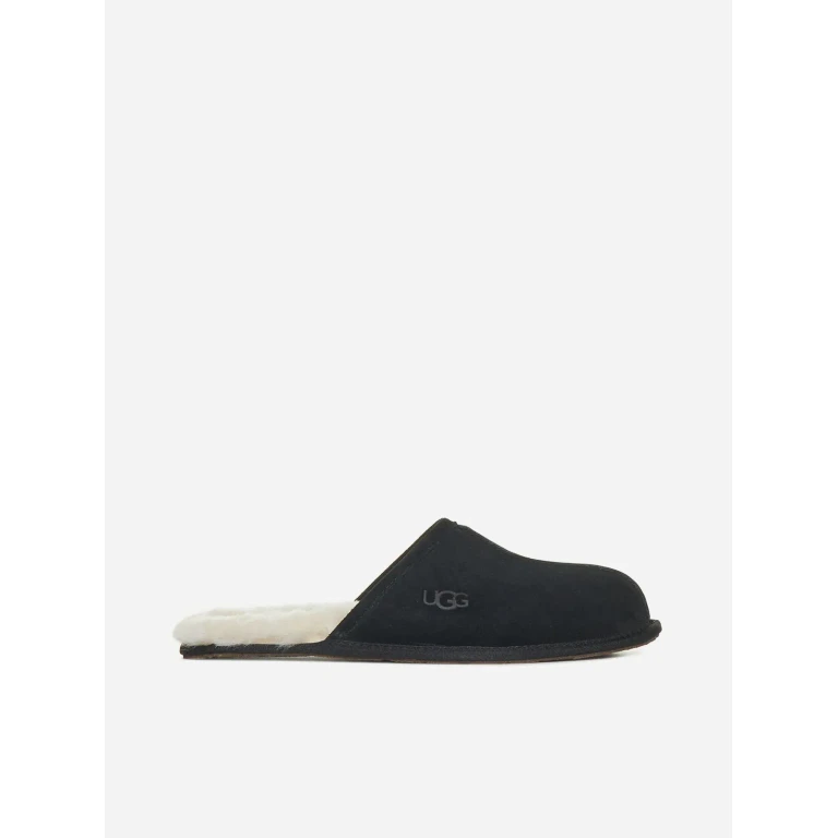 [1101111-blk] Mens Ugg Scuff Slipper 'black' - Black