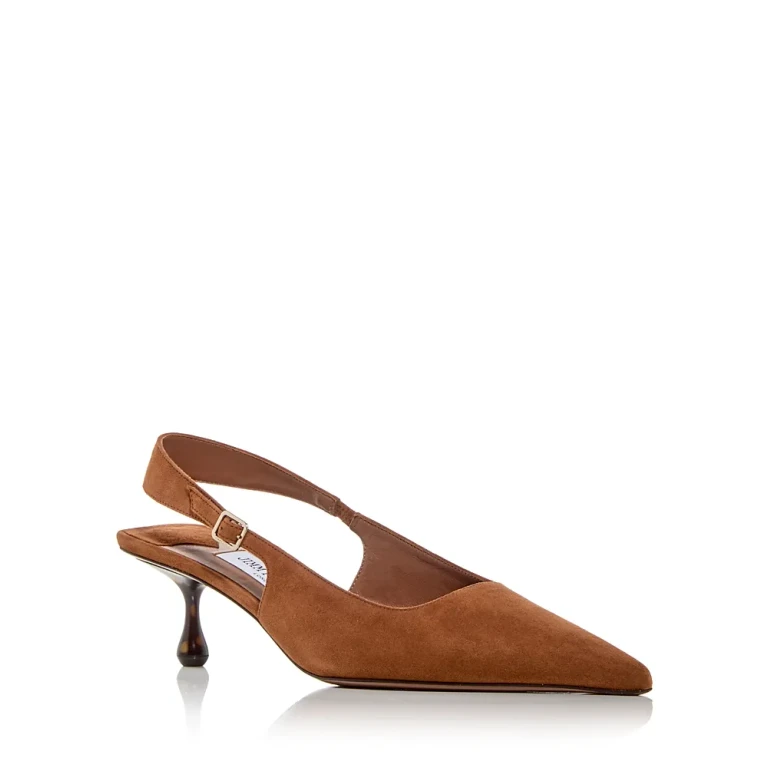 Jimmy Choo Women's Amel 50 Slingback Kitten Heel Pumps
