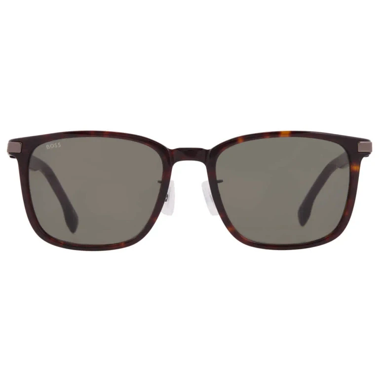 Hugo Boss Green Square Mens Sunglasses BOSS 1406/F/SK 0086/QT 57