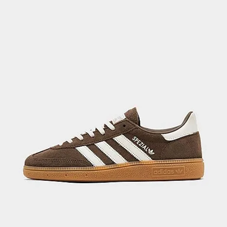 adidas Women's Originals Handball Spezial LE Casual Shoes in Earth Strata/Off White/Gum Size: 12.5