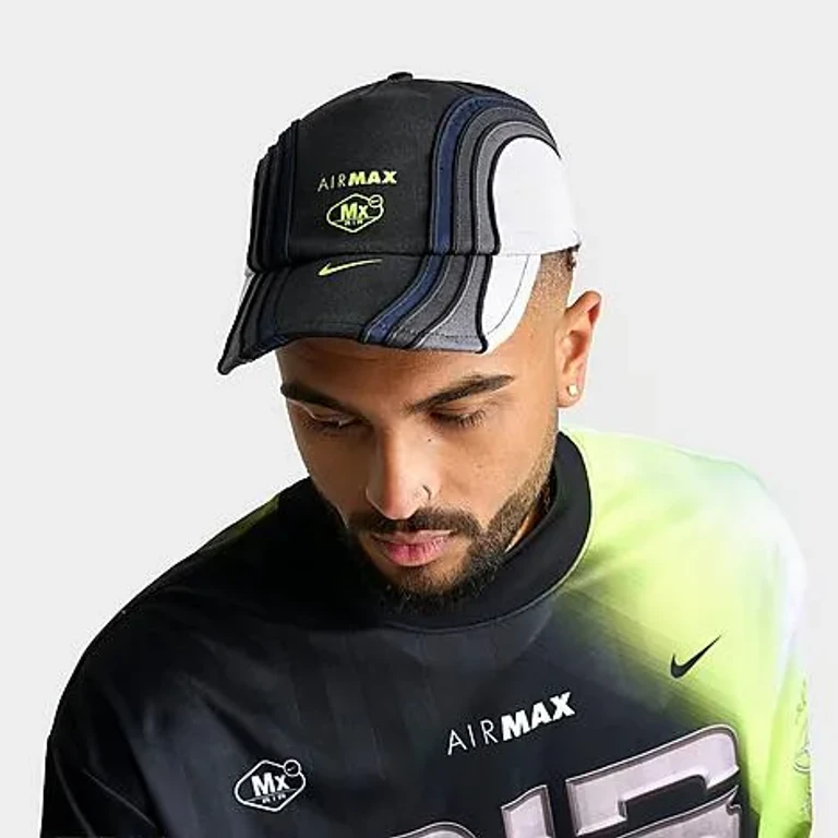 Nike Club Air Max Unstructured Strapback Hat in Black/Green