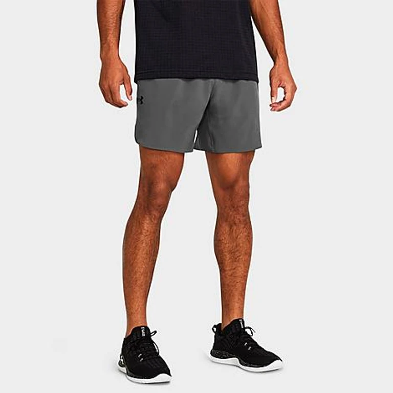 Under Armour Men's UA Vanish Elite 6" Woven Shorts in Castlerock/Black Size: XS