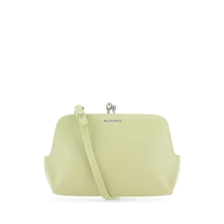 Pastel Green Leather Micro Goji Crossbody Bag