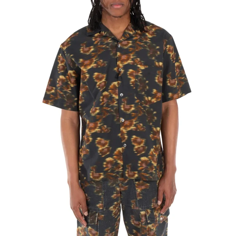 Isabel Marant Mens Black Lazlo Ginkgo Shirt