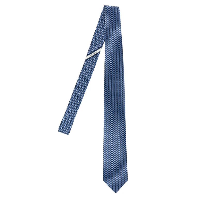 Ferragamo gancini Print Tie