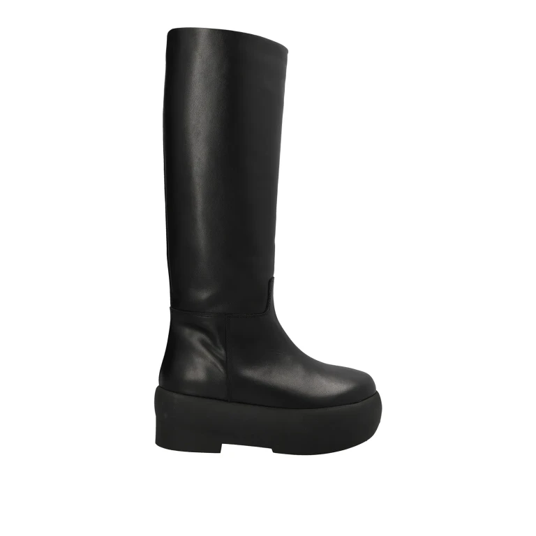 GIA BORGHINI Black Leather Gia 16 Boots