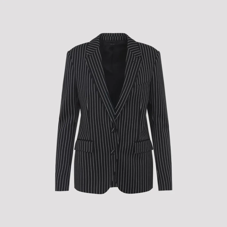 TOM FORD - Tom Ford Striped Wool Barathea Jacket